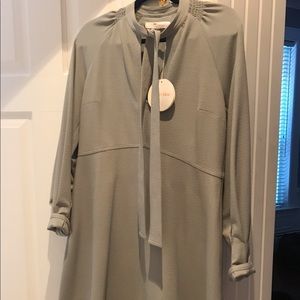 See by Chloe grey blue dress crepe size 42